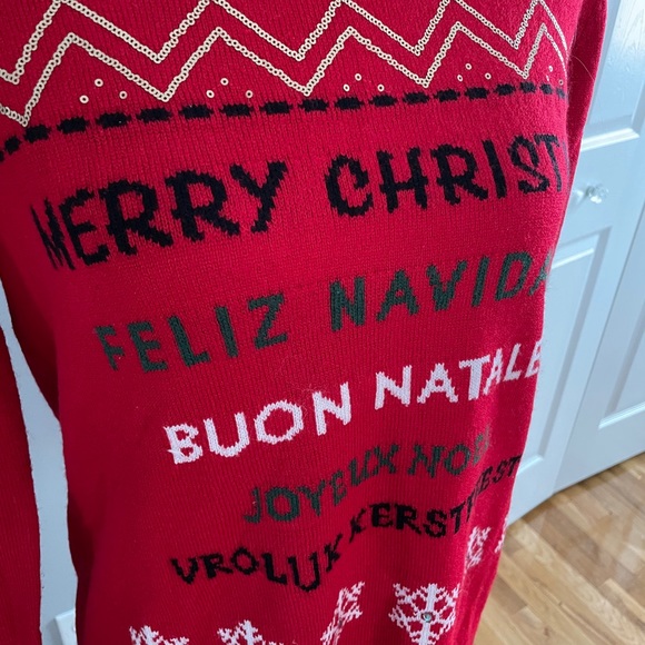 NWOT Laura Scott Merry Christmas Sweater - Picture 3 of 4